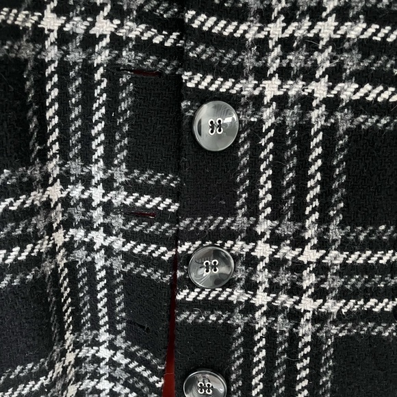 Plaid wooly coat - Picture 3 of 5